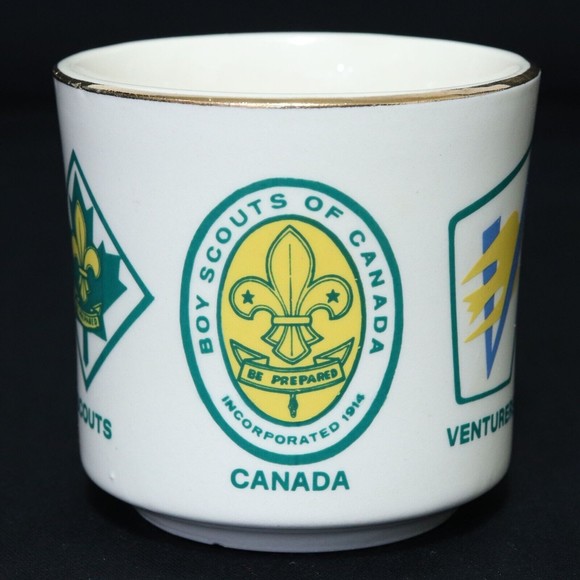 Boy Scouts of Canada VTG BSA BSC Ceramic Mug Wolf Cubs, Venturers, Rovers, Cup - Picture 2 of 7